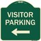 Signmission Designer Series-Visitor Parking 1, Green Heavy-Gauge Aluminum, 18" x 18", G-1818-9872 A-DES-G-1818-9872 - alternate 1